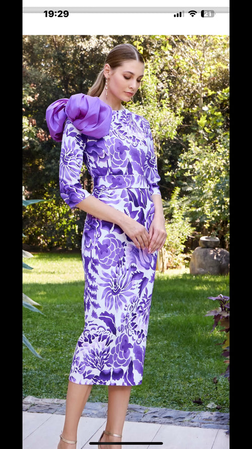 Vestido corto estampado